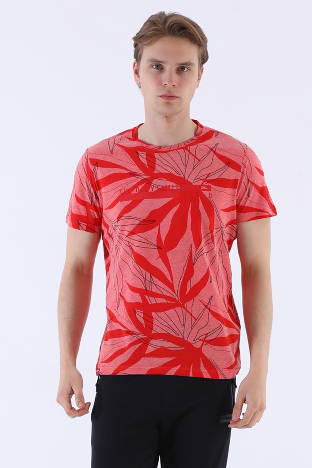Maraton Sportswear Regular Erkek Bisiklet Yaka  Kısa Kol Beach T-shirt 20603