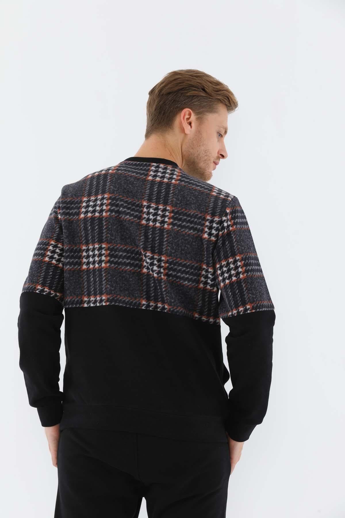 Maraton Sportswear Regular Erkek Bisiklet Yaka  Uzun Kol Basic Sweatshirt 20231