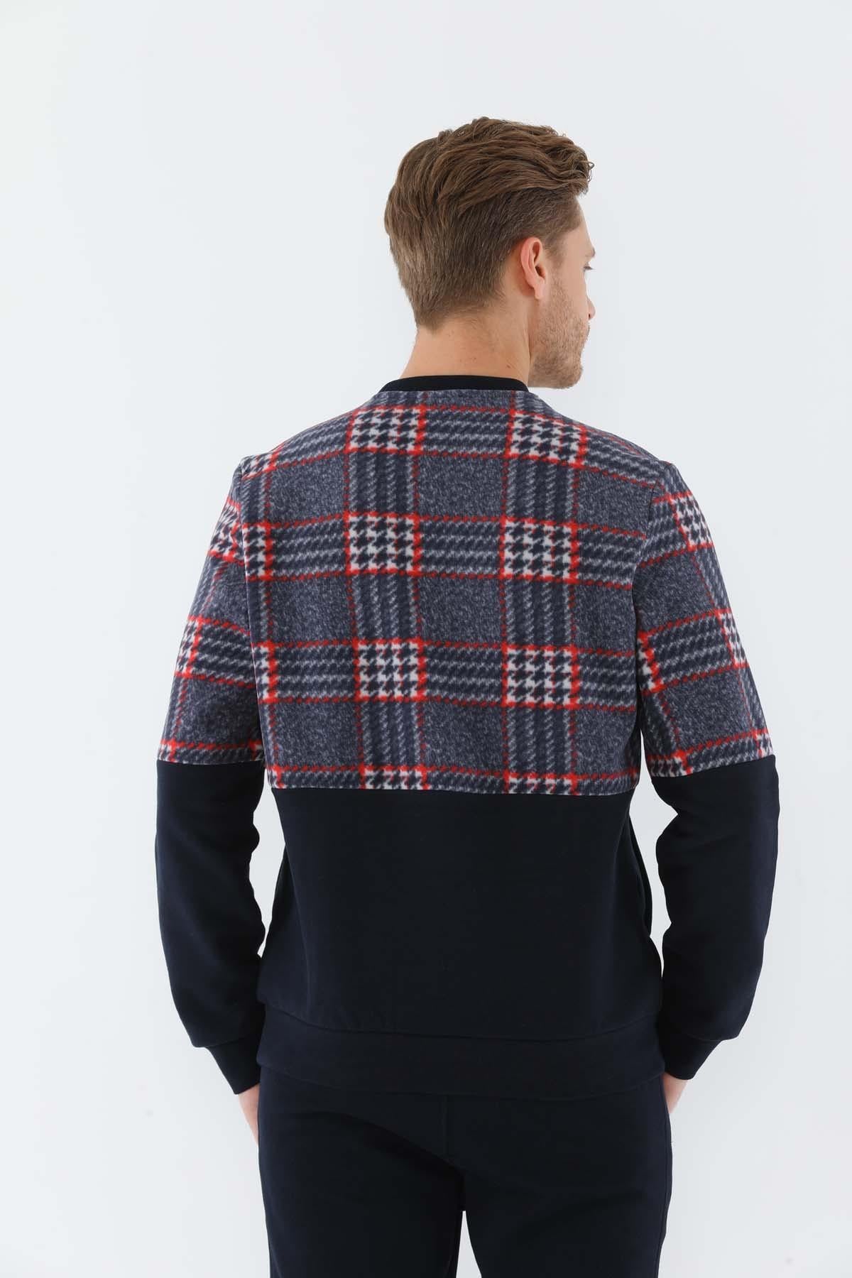 Maraton Sportswear Regular Erkek Bisiklet Yaka  Uzun Kol Basic Sweatshirt 20231