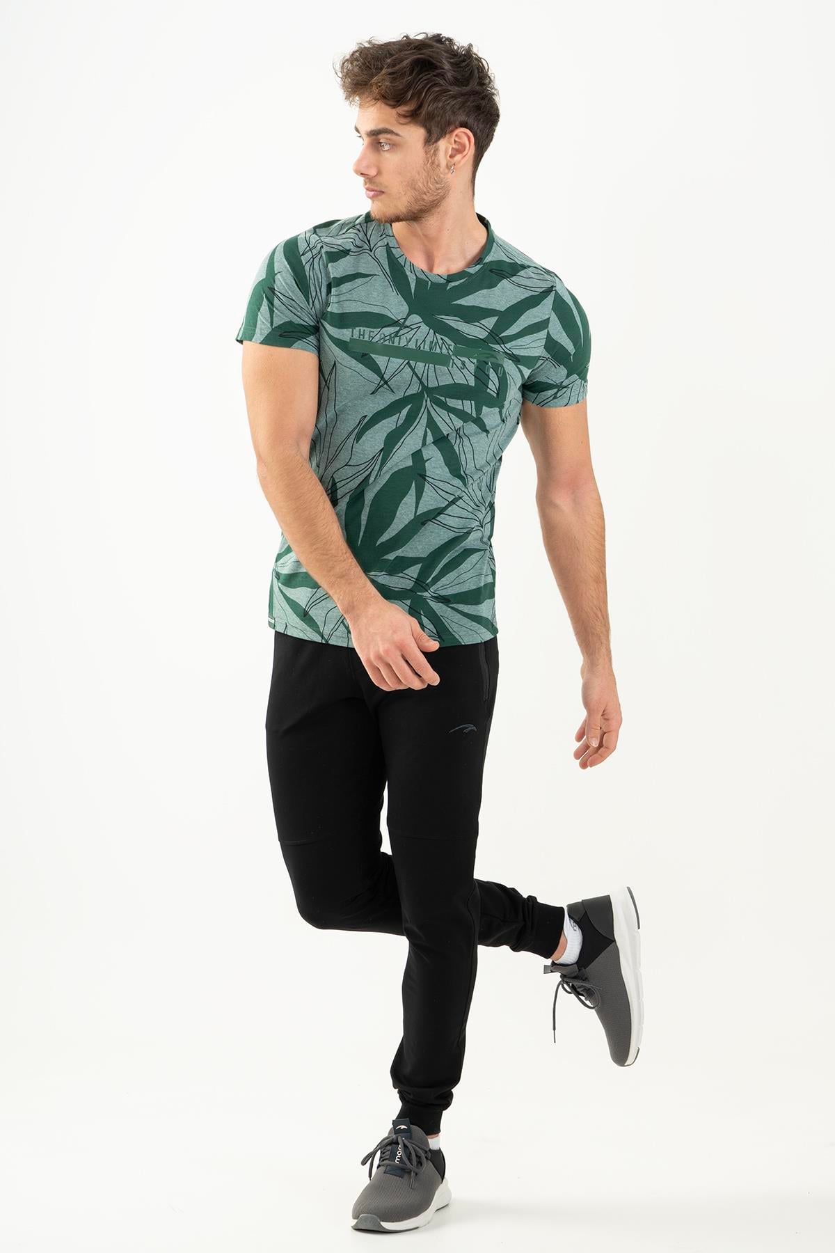 Maraton Sportswear Regular Erkek Bisiklet Yaka  Kısa Kol Beach T-shirt 20603