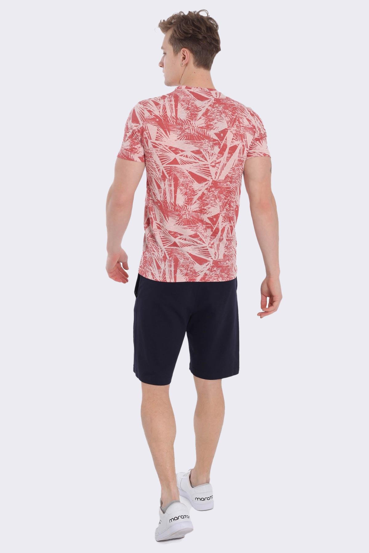 Maraton Sportswear Regular Erkek Bisiklet Yaka  Kısa Kol Beach T-shirt 20927