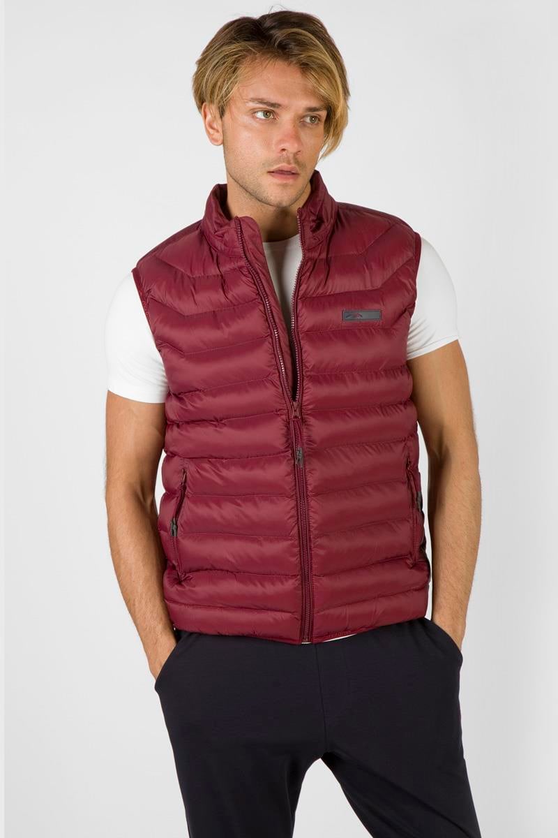 Maraton Sportswear Regular Erkek Dik Yaka  Kısa Kol Basic Yelek 18022