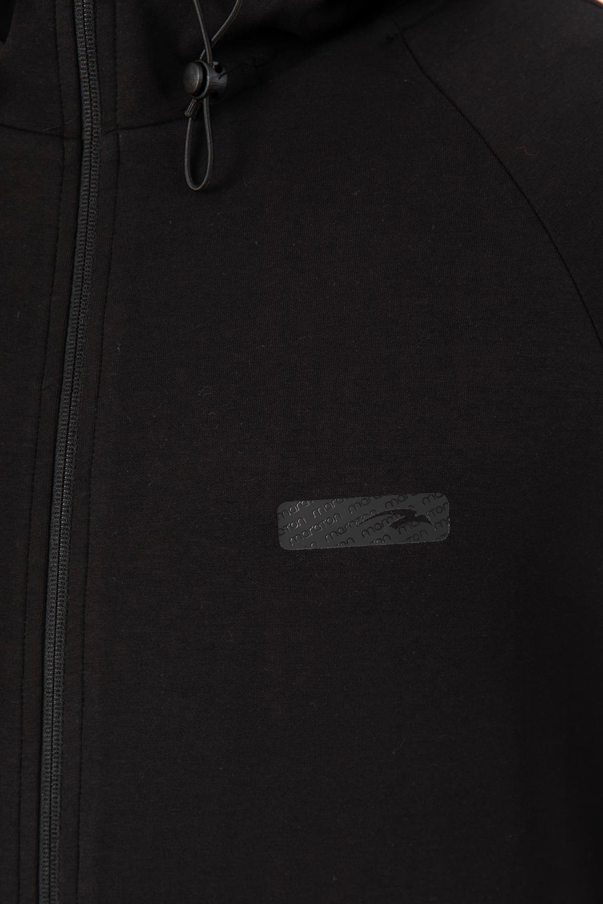Maraton Sportswear Regular Erkek Dik Yaka  Reglan Kol Basic Eşofman Üstü 22397
