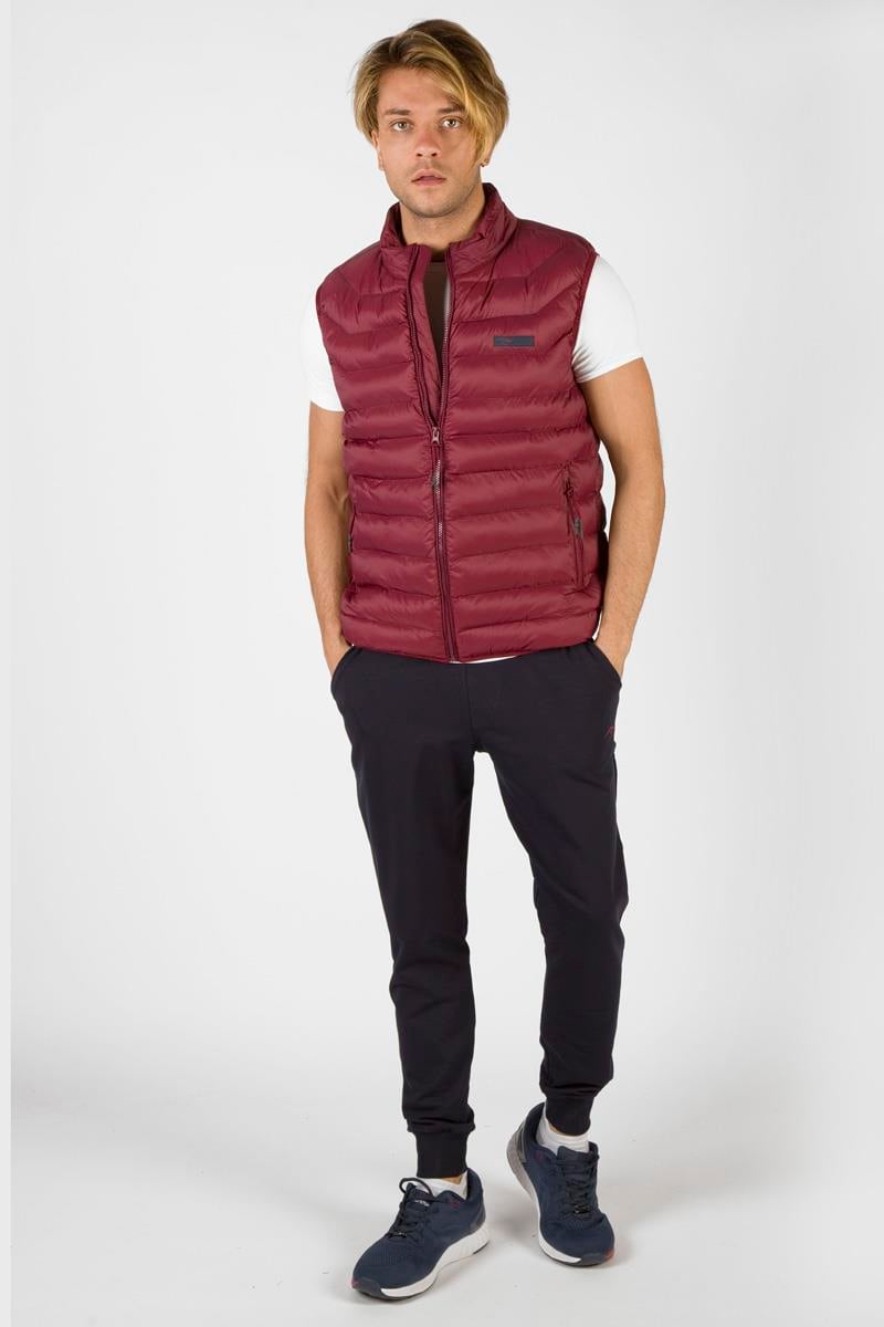 Maraton Sportswear Regular Erkek Dik Yaka  Kısa Kol Basic Yelek 18022