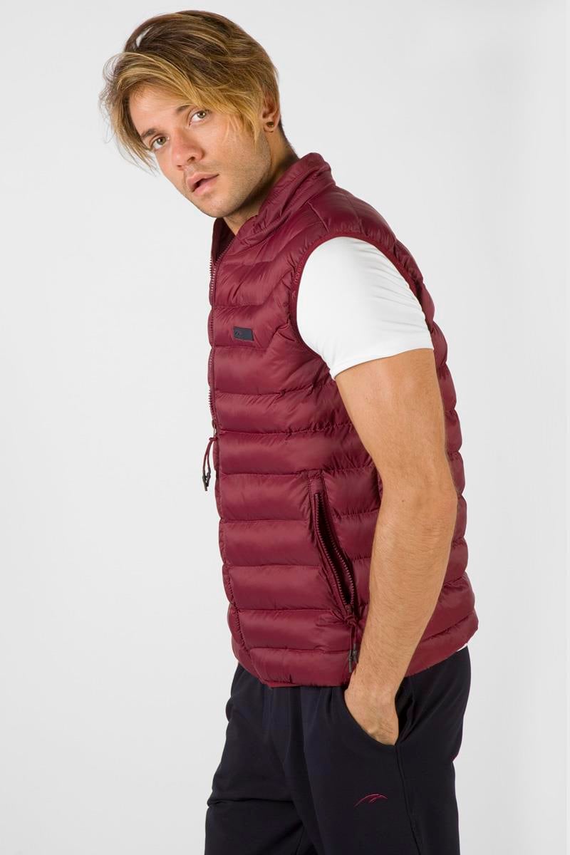Maraton Sportswear Regular Erkek Dik Yaka  Kısa Kol Basic Yelek 18022