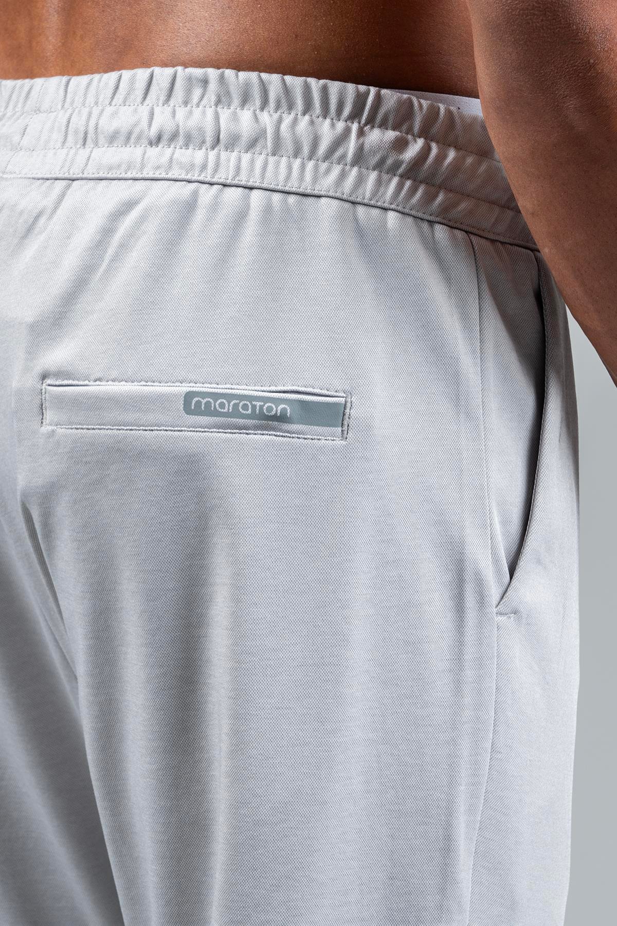 Maraton Sportswear Regular Erkek  Düz Paça  Basic Gri Eşofman Altı 22525