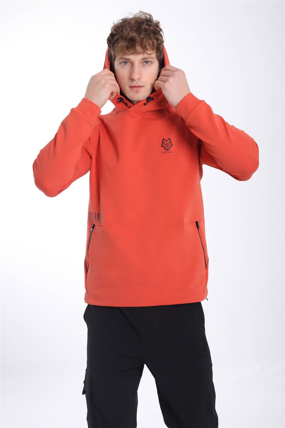 Maraton Sportswear Regular Erkek Kapşonlu  Uzun Kol  Sweatshirt 20547