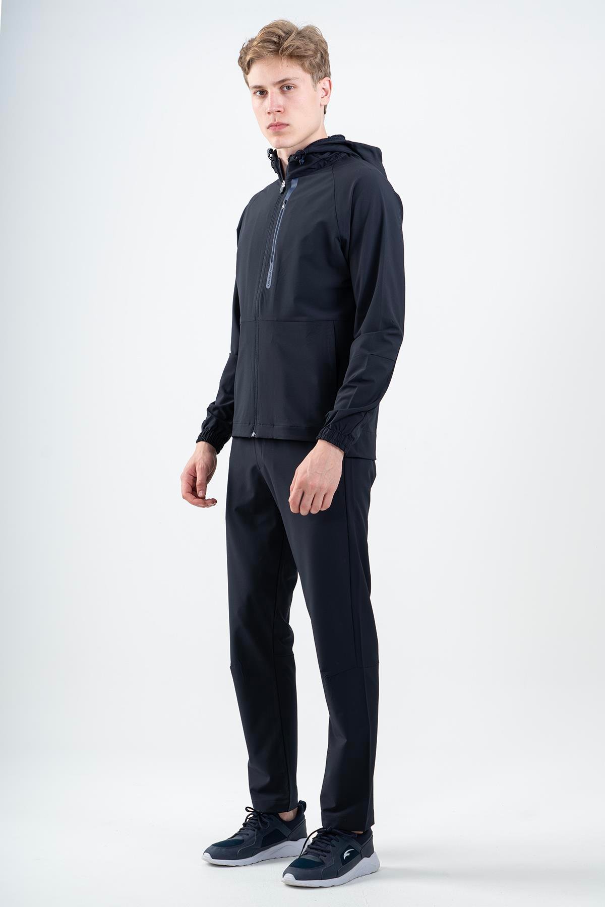 Maraton Sportswear Regular Erkek Kapşonlu  Reglan Kol Basic Eşofman Üstü 21347