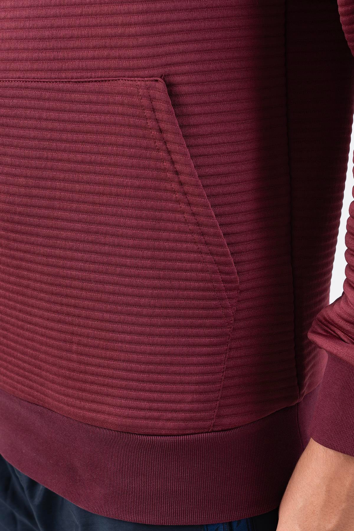 Maraton Sportswear Regular Erkek Kapşonlu  Uzun Kol Basic Sweatshirt 21484
