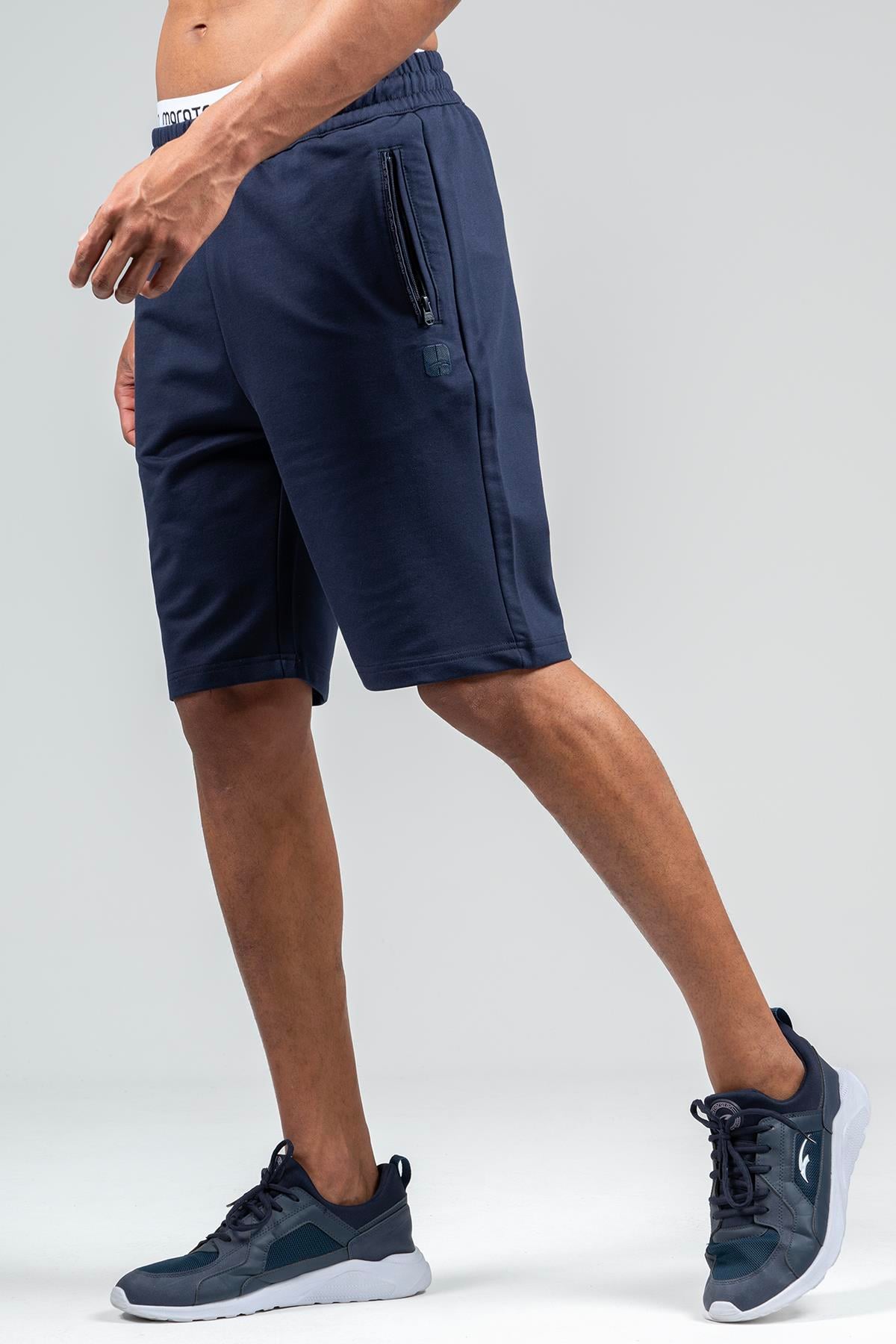 Maraton Sportswear Regular Erkek  Şort  Basic Açık Lacivert Şort 22727