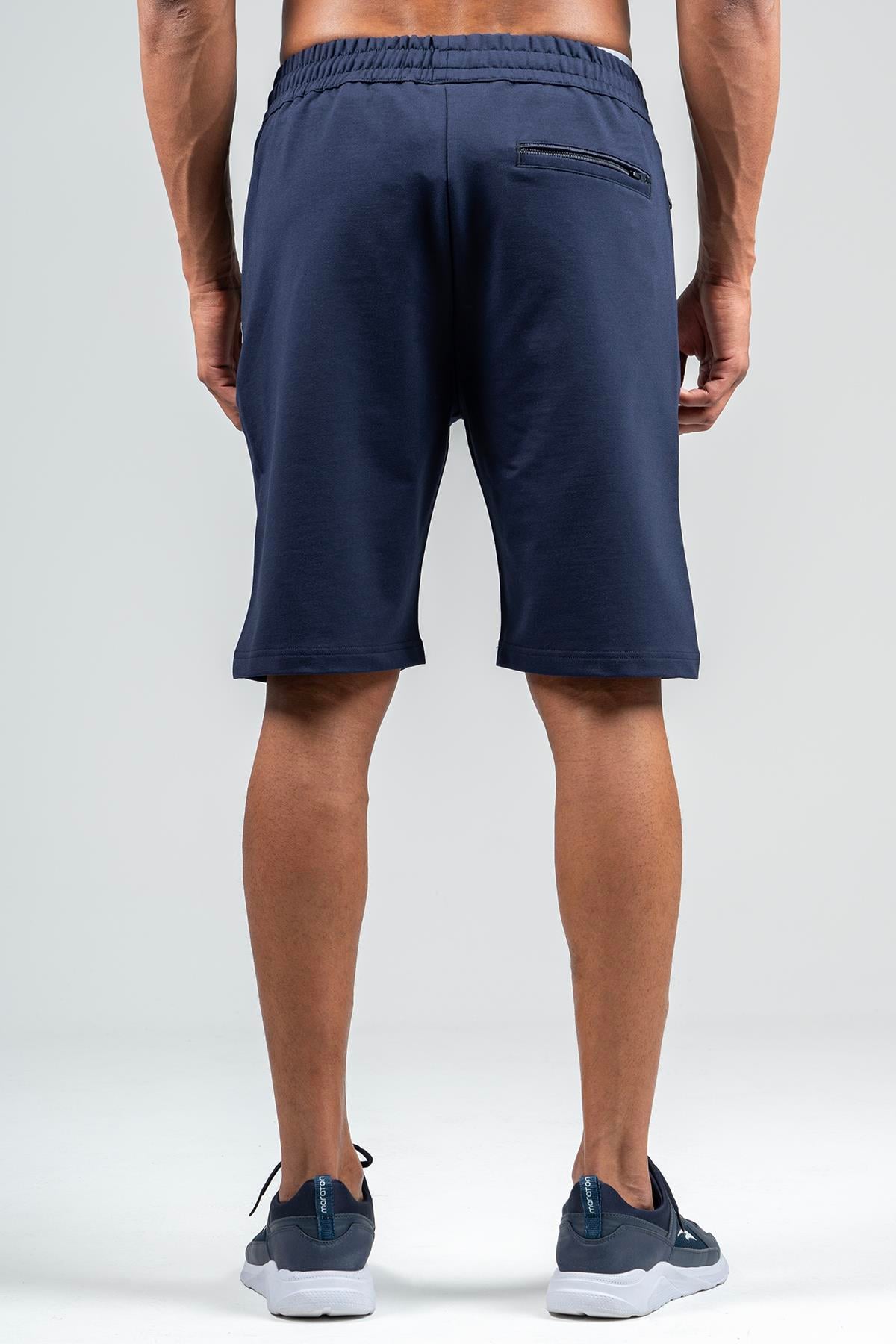 Maraton Sportswear Regular Erkek  Şort  Basic Açık Lacivert Şort 22727