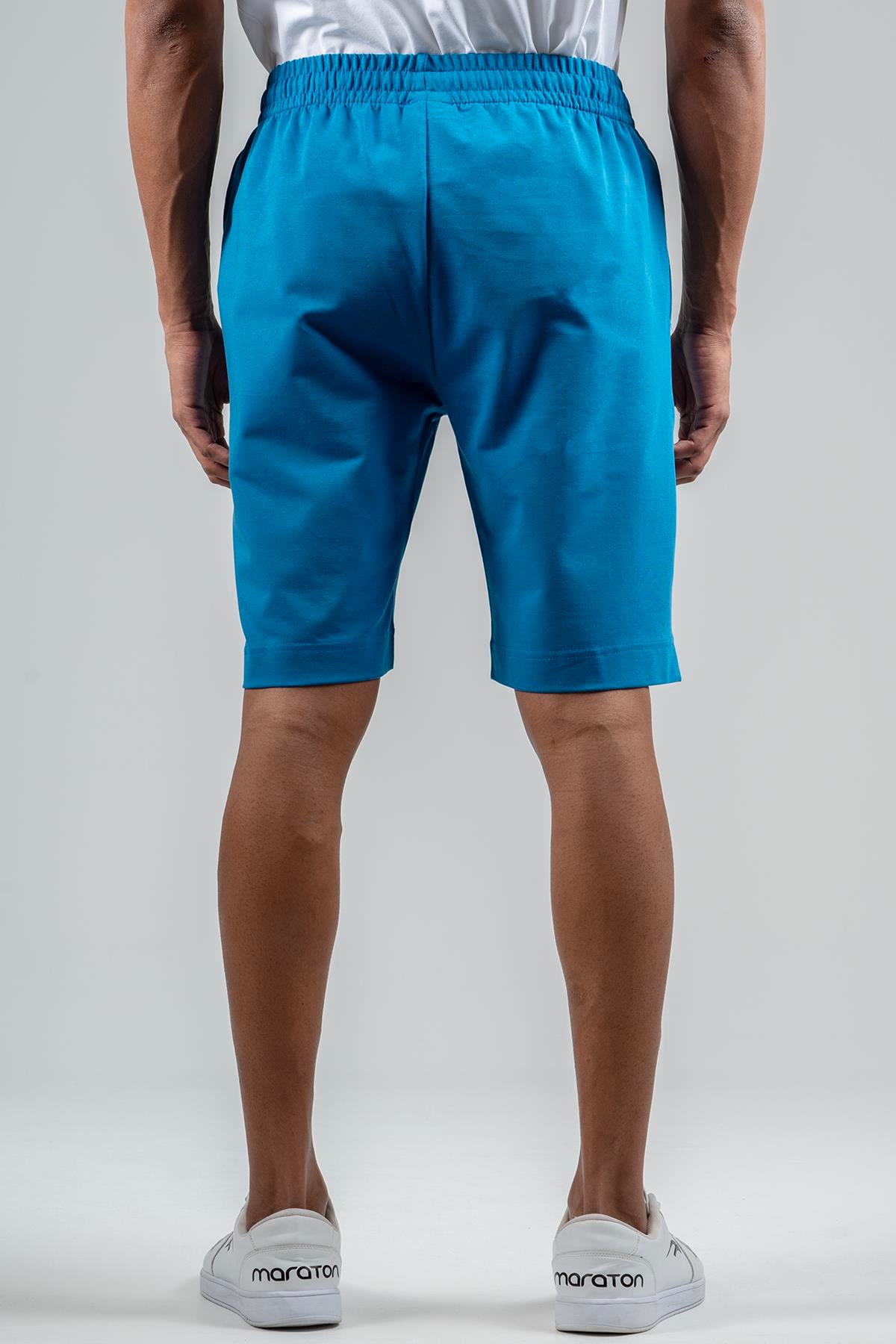 Maraton Sportswear Regular Erkek  Şort  Basic Saks Şort 23171
