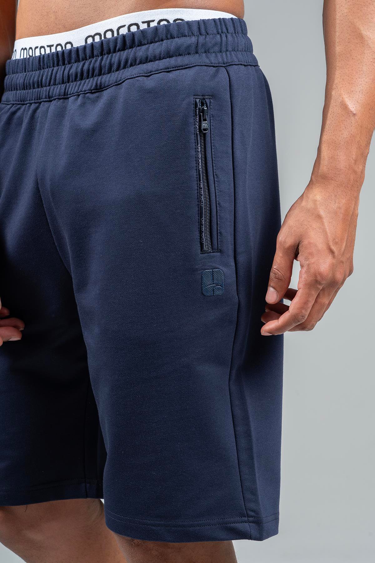 Maraton Sportswear Regular Erkek  Şort  Basic Açık Lacivert Şort 22727