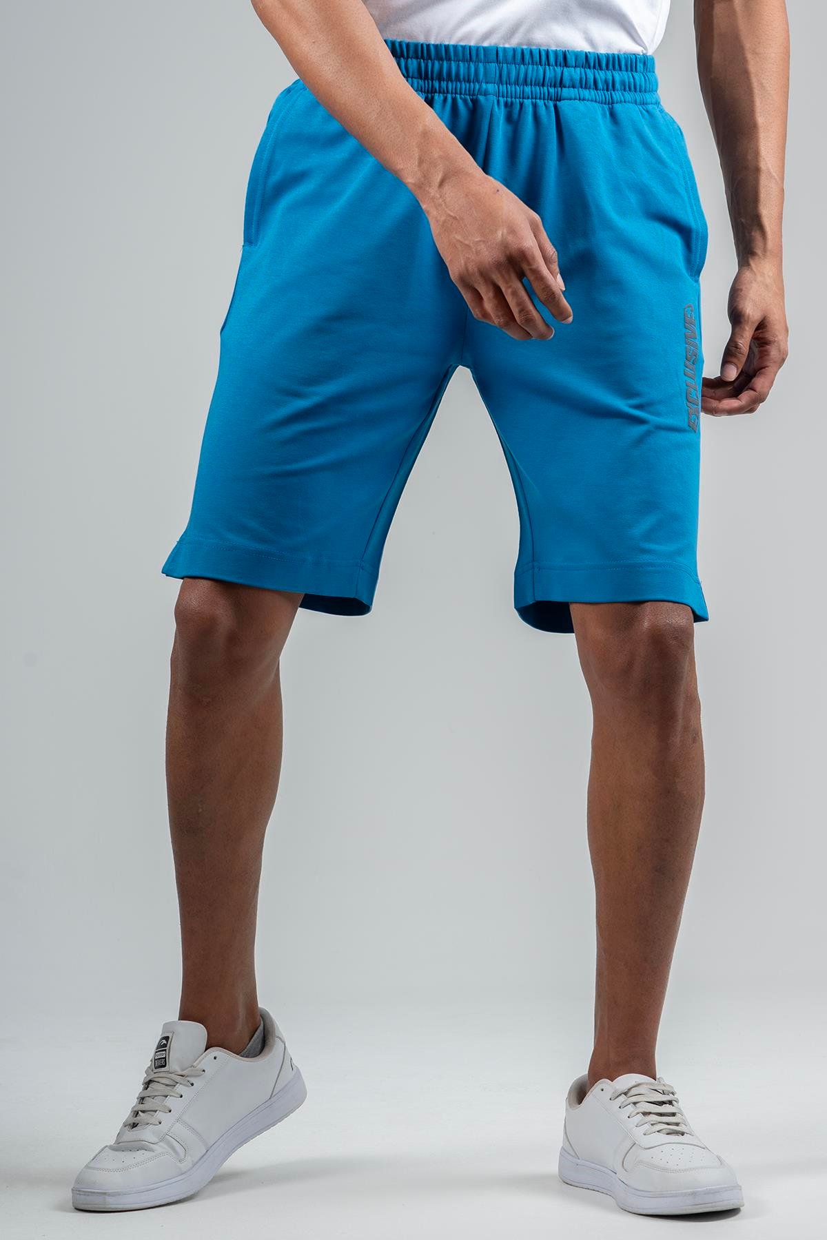 Maraton Sportswear Regular Erkek  Şort  Basic Saks Şort 23171