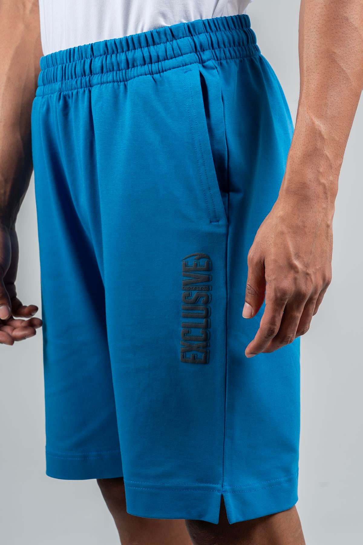 Maraton Sportswear Regular Erkek  Şort  Basic Saks Şort 23171