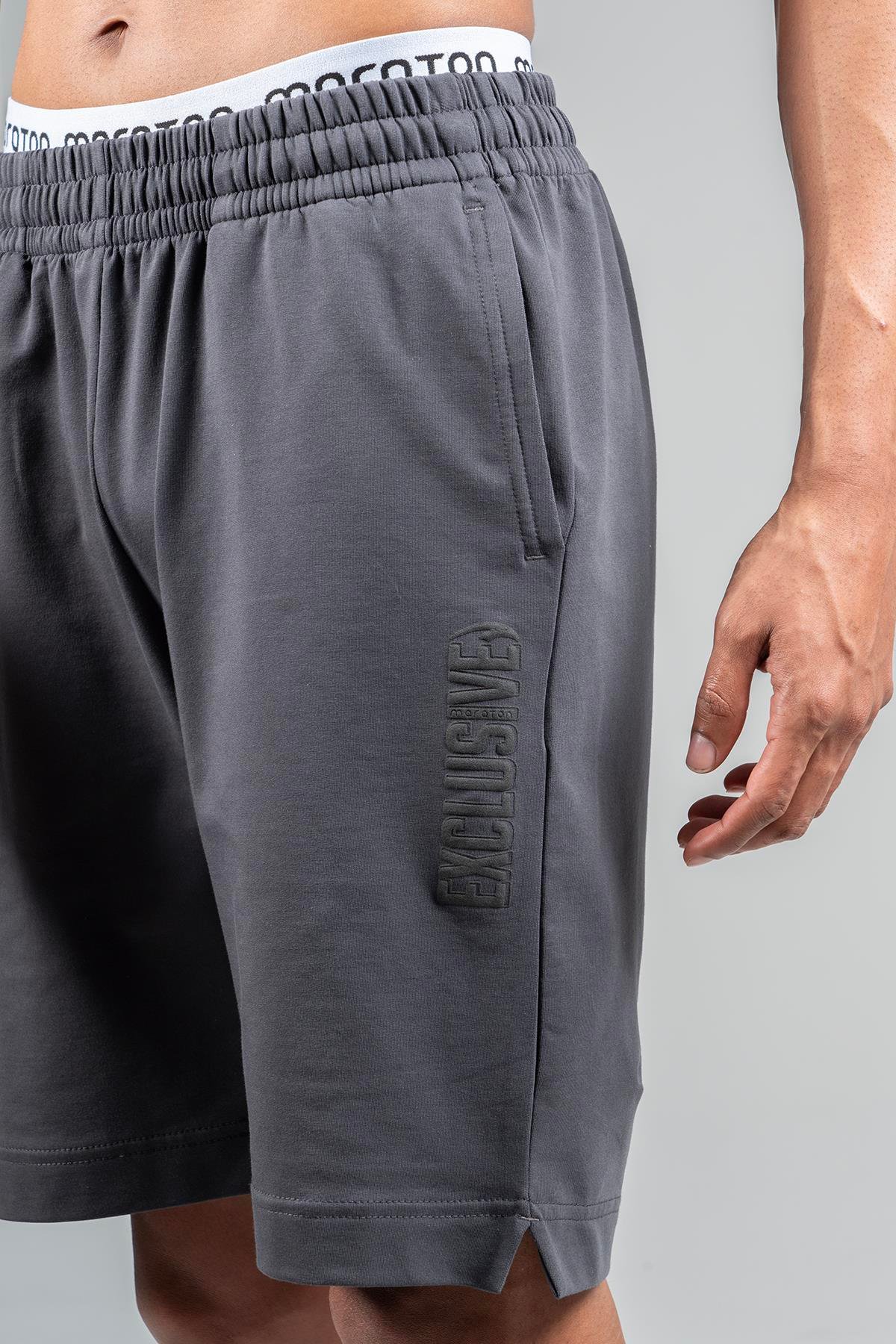 Maraton Sportswear Regular Erkek  Şort  Basic Antrasit Şort 23171