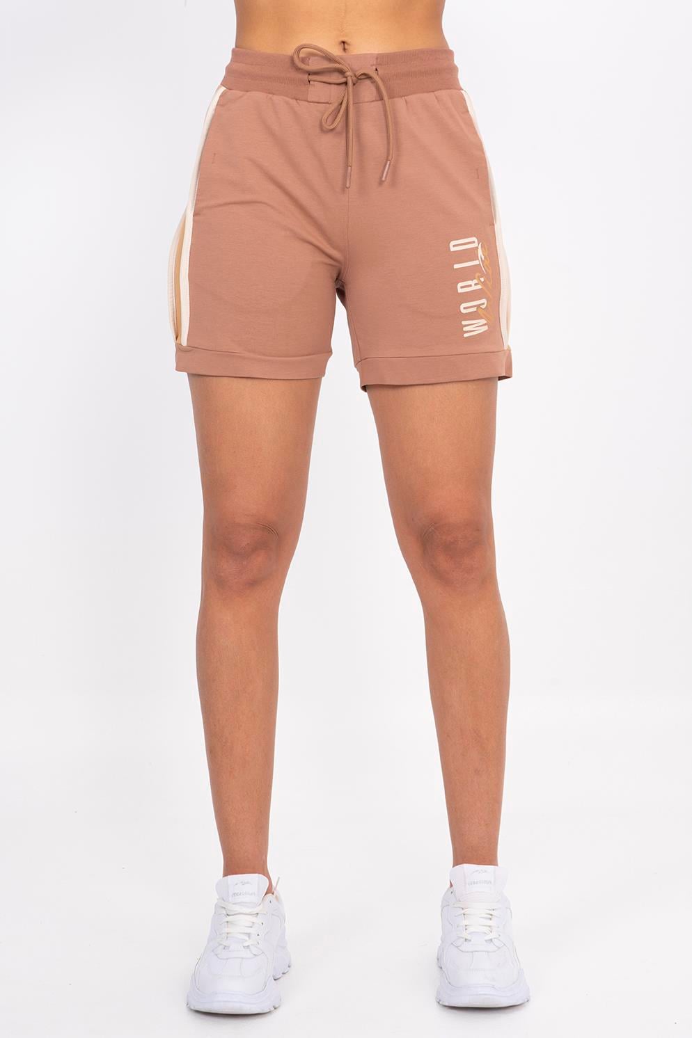 Maraton Sportswear Regular Kadın    Basic Mantar Şort 21159