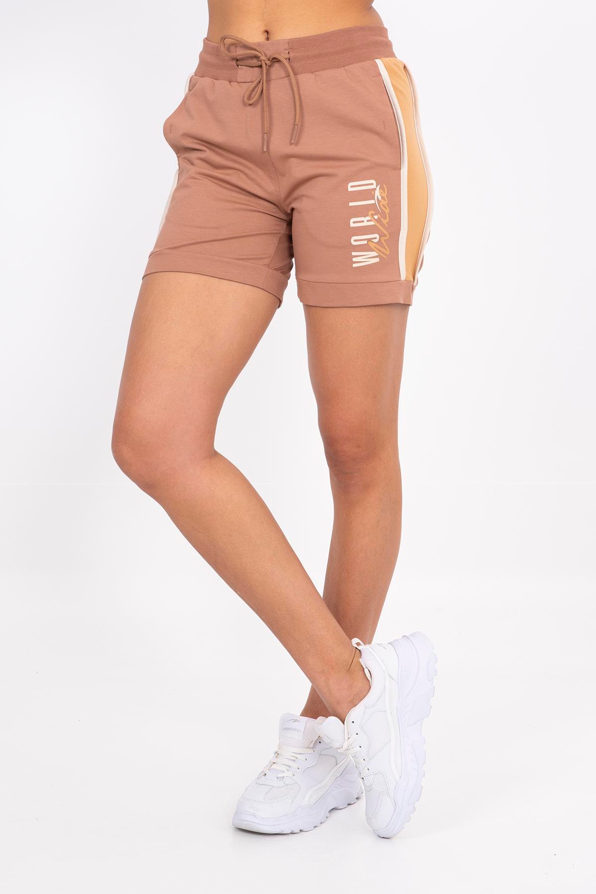 Maraton Sportswear Regular Kadın    Basic Mantar Şort 21159