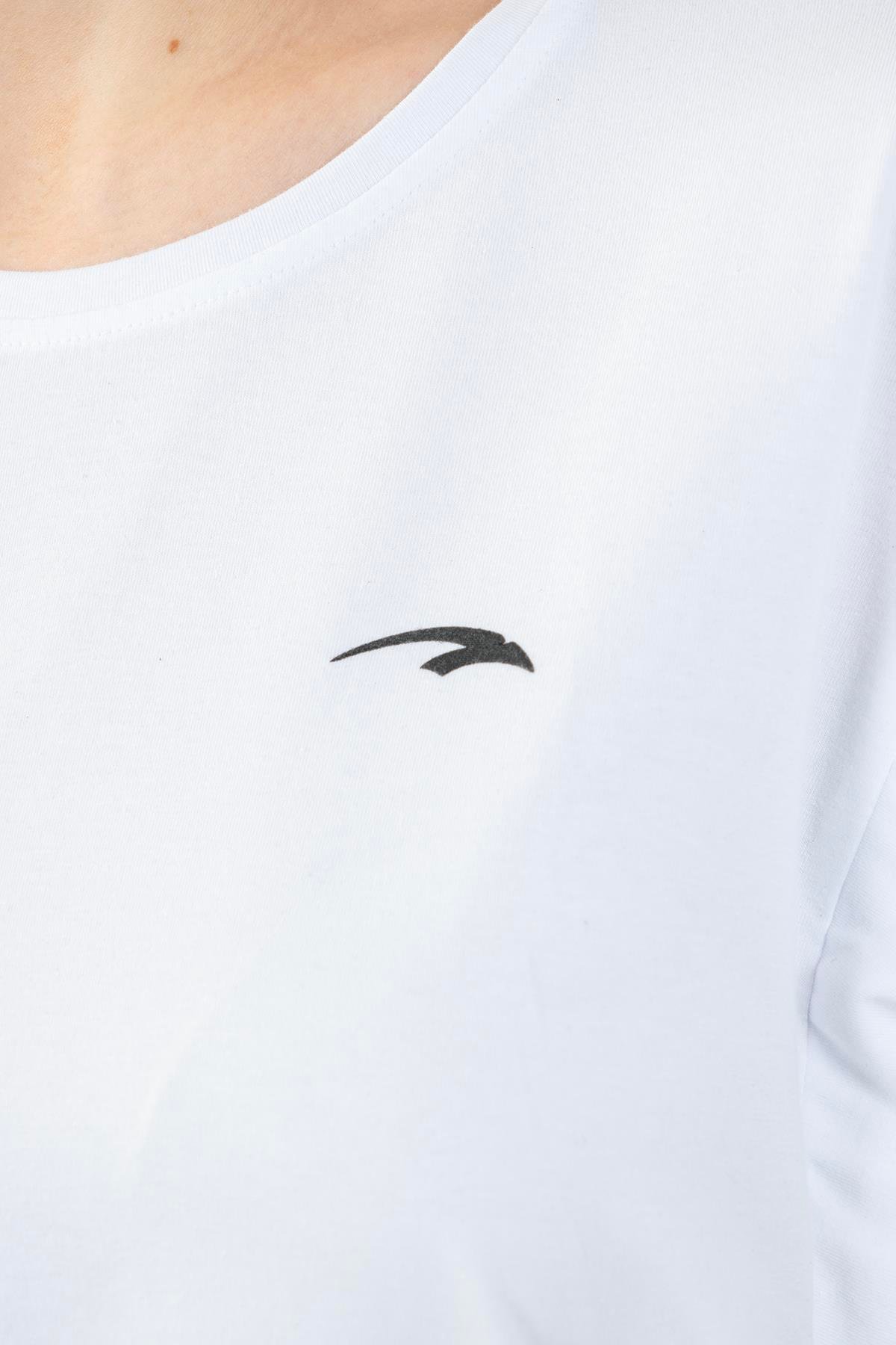 Maraton Sportswear Regular Kadın Bisiklet Yaka  Kısa Kol Basic T-shirt 21992
