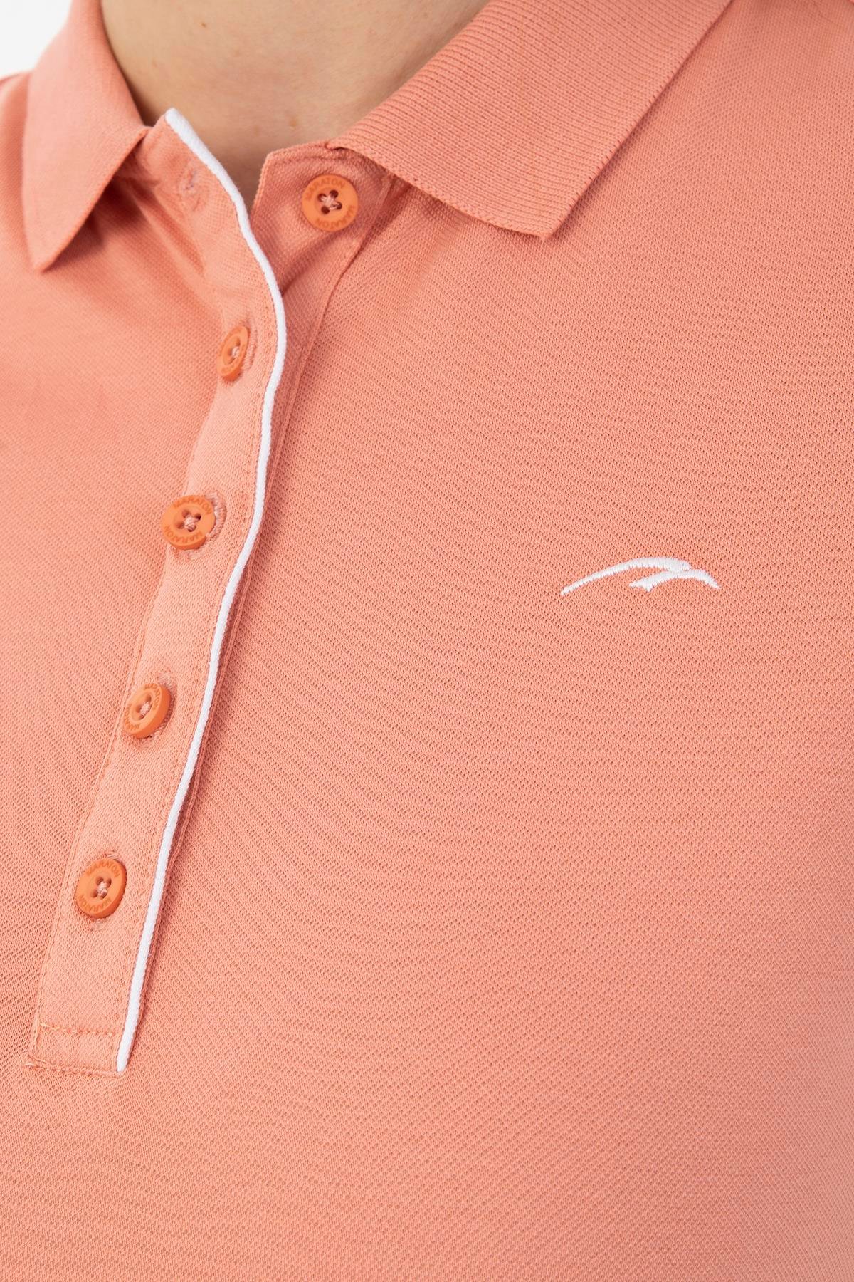 Maraton Sportswear Regular Kadın Polo Yaka  Kısa Kol Basic T-shirt 19020