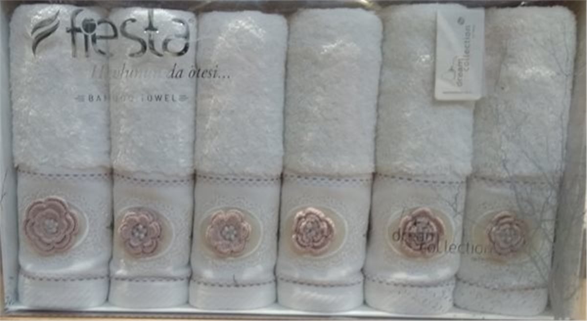 50X90 Bamboo 3D Menekşe Havlu Set