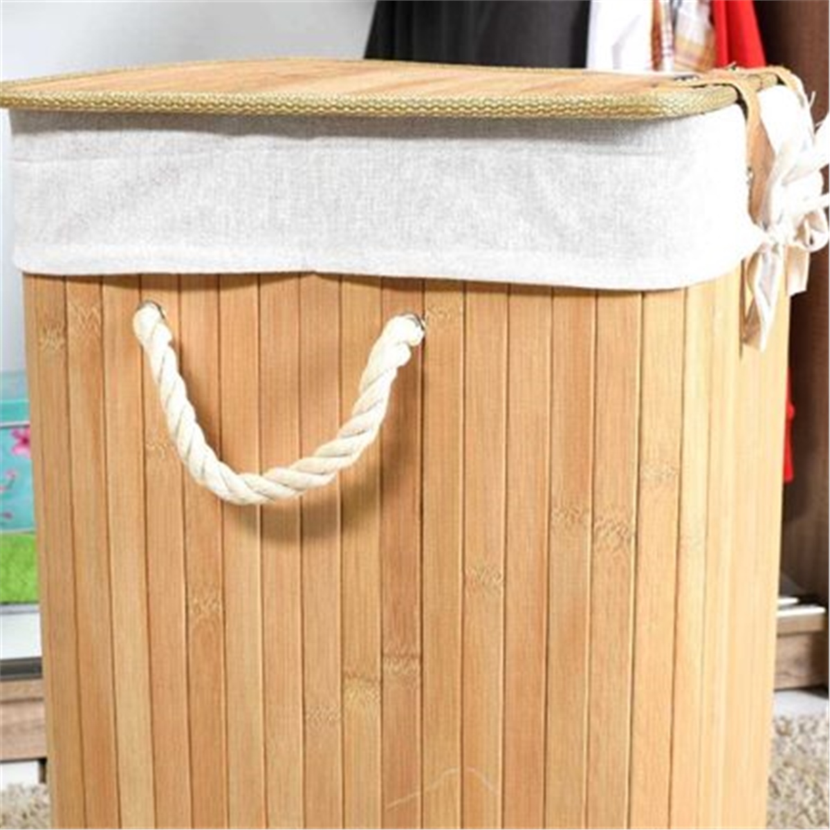 Adore Spt-02-Nt-1 Çamaşır Sepeti Handy Mate Bambu