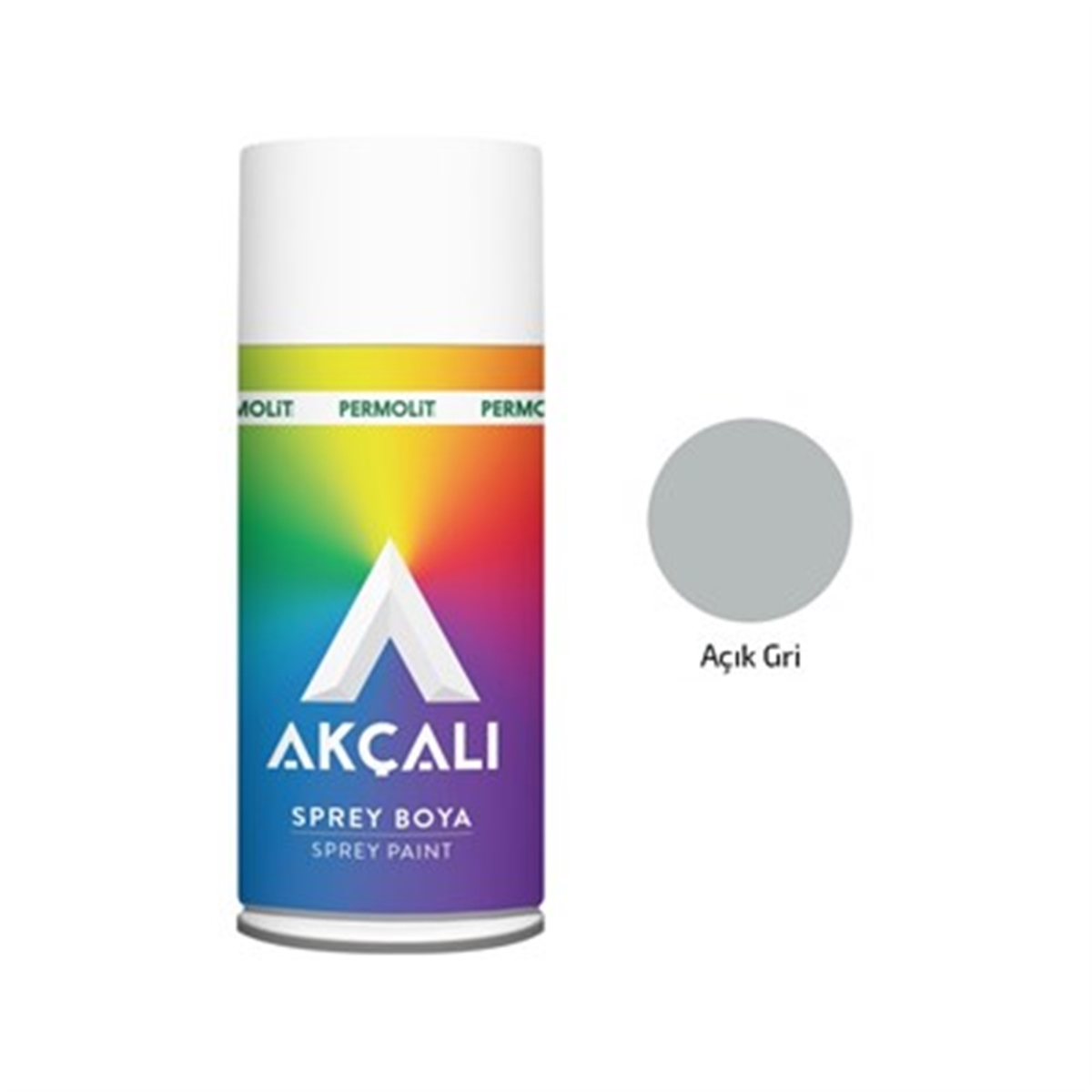 Akçalı Sprey Boya Düz Renk Ral 7035 Açık Gri