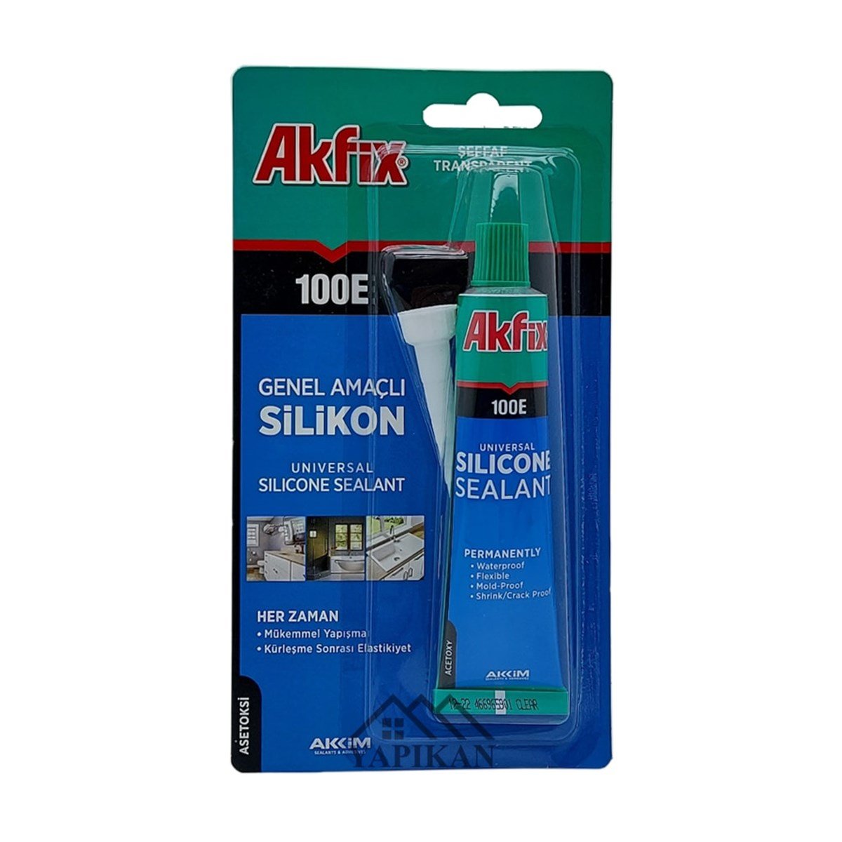 Akfix Genel Amaçlı Silikon Şeffaf 50 Ml