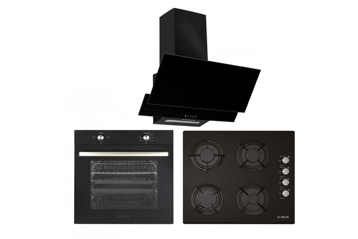Alveus Siyah Ankastre Set