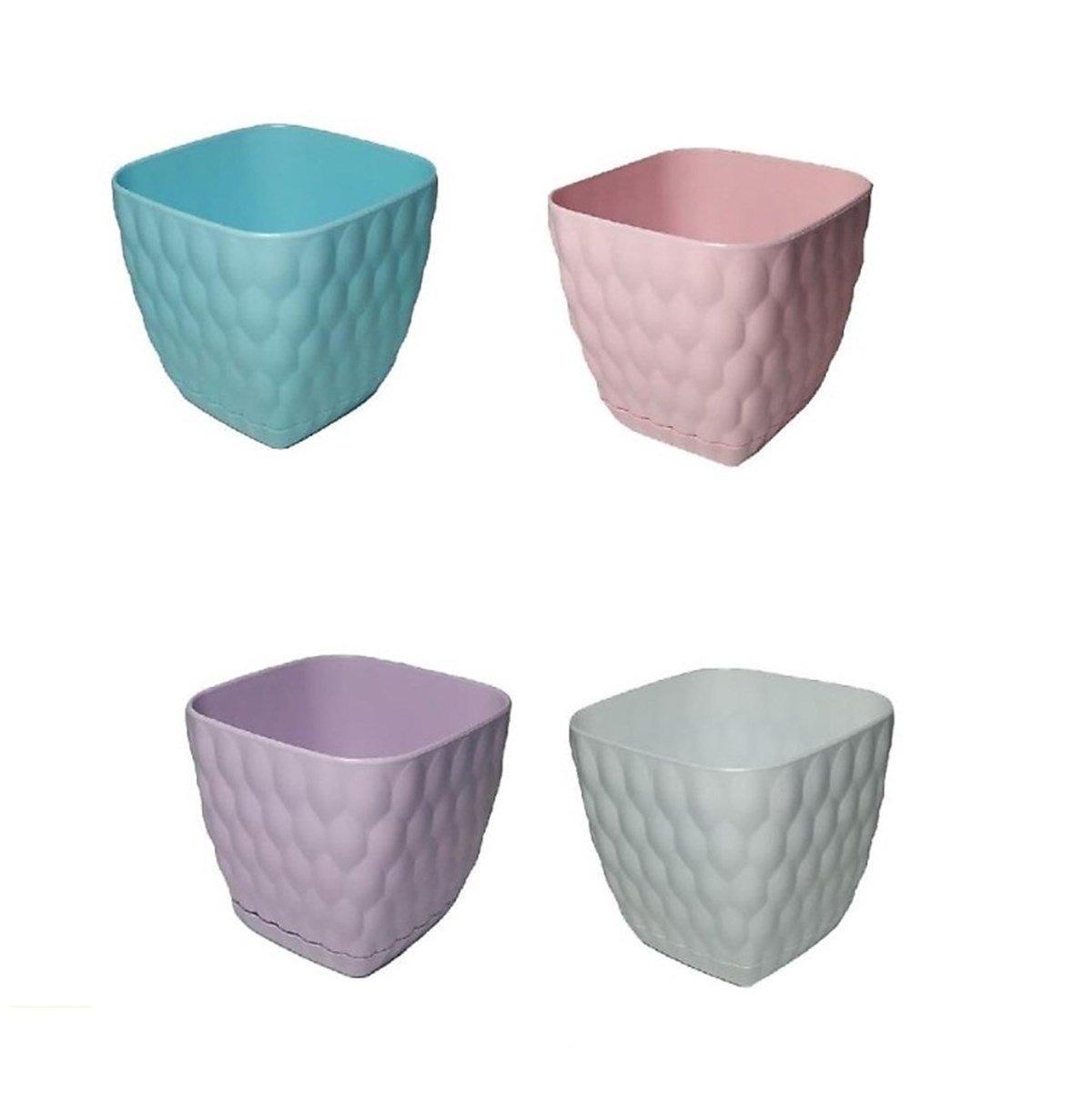 Alya Kozalak Kaktüs Kare Saksı Aly-121