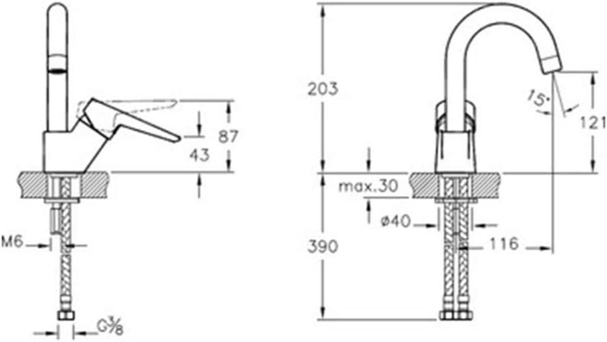 Artema Solid S Kuğu Lavabo Bataryası A42442