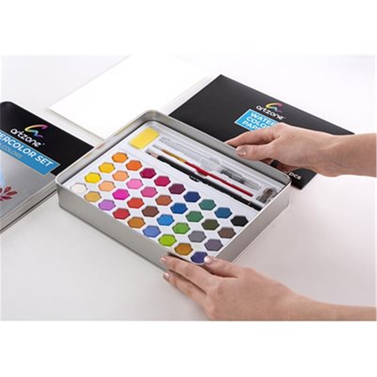 Artzone 36 Renk Suluboya Seti - Kağıt ve Aksesuar Hediyeli
