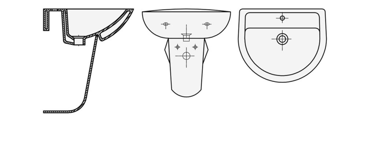Avita Lavabo 50X60 Deliklı