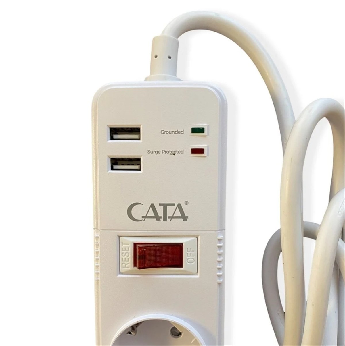 Cata Ct-3000 Akım Korumalı Piton 5 Li Grup Priz 2 Usb'li 1,5 Metre Kablolu
