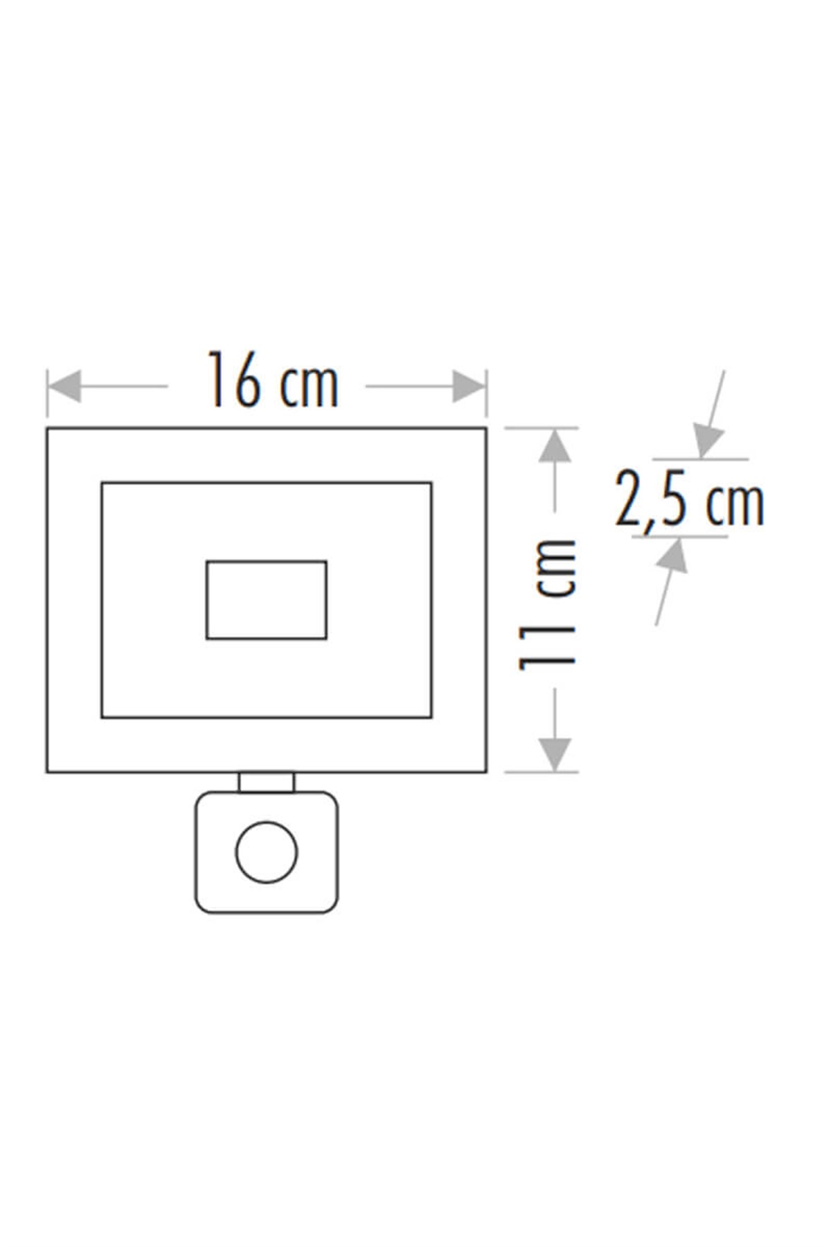 Cata CT-4652 20W Beyaz Sensörlü Slim Led Projektör