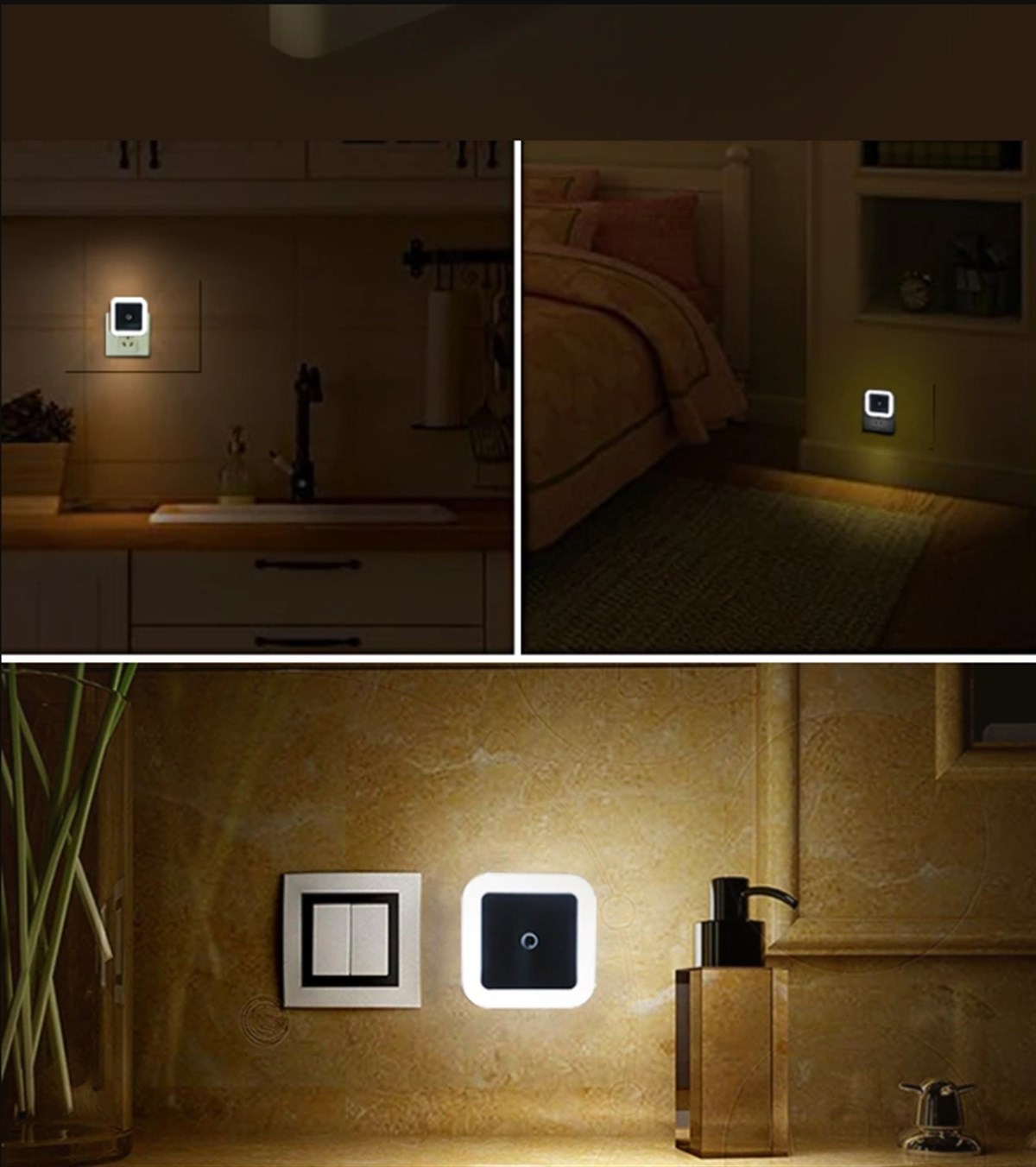 Cata Ct-9500 Fişli Sensörlü Beyaz Gece Lambası 