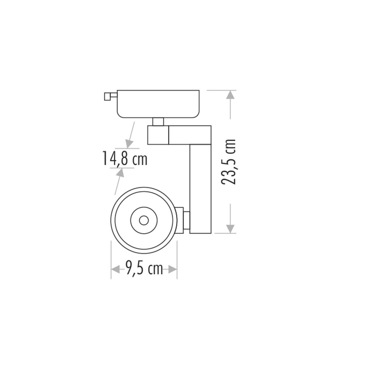 Ct-5324G Vega 32W S.Kasa G.Işık Ledli Ray Spot