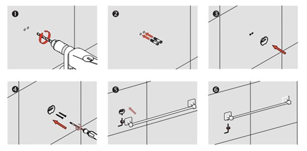 Deppot Fenice Krom Uzun Havluluk A.1915