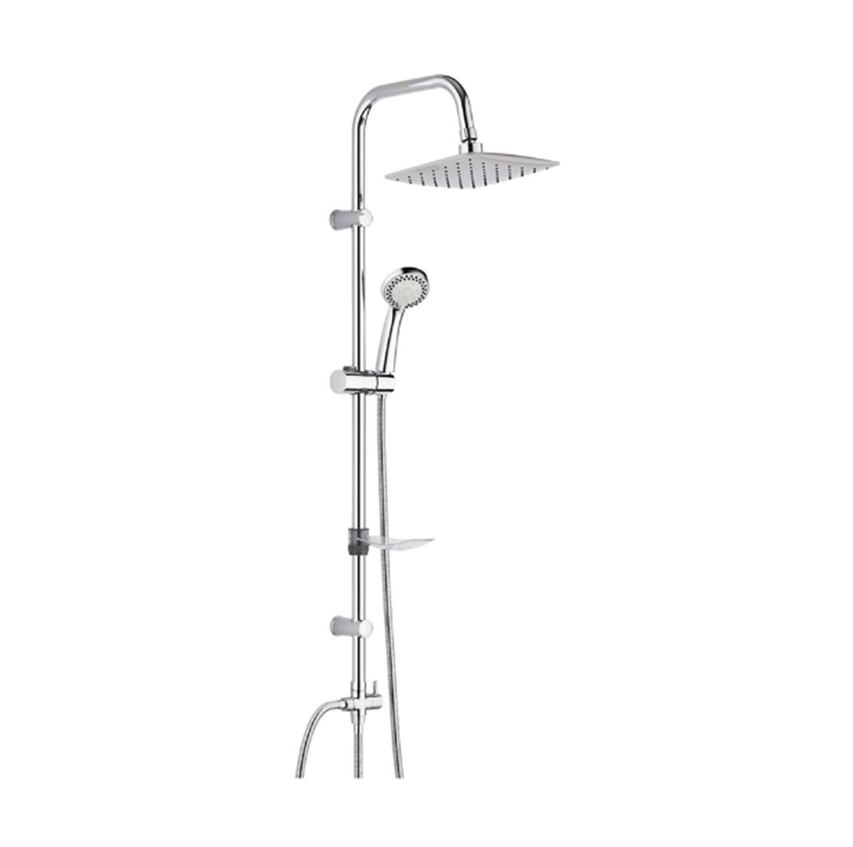 Deppot Mena Tepe Duş Seti Krom D.120
