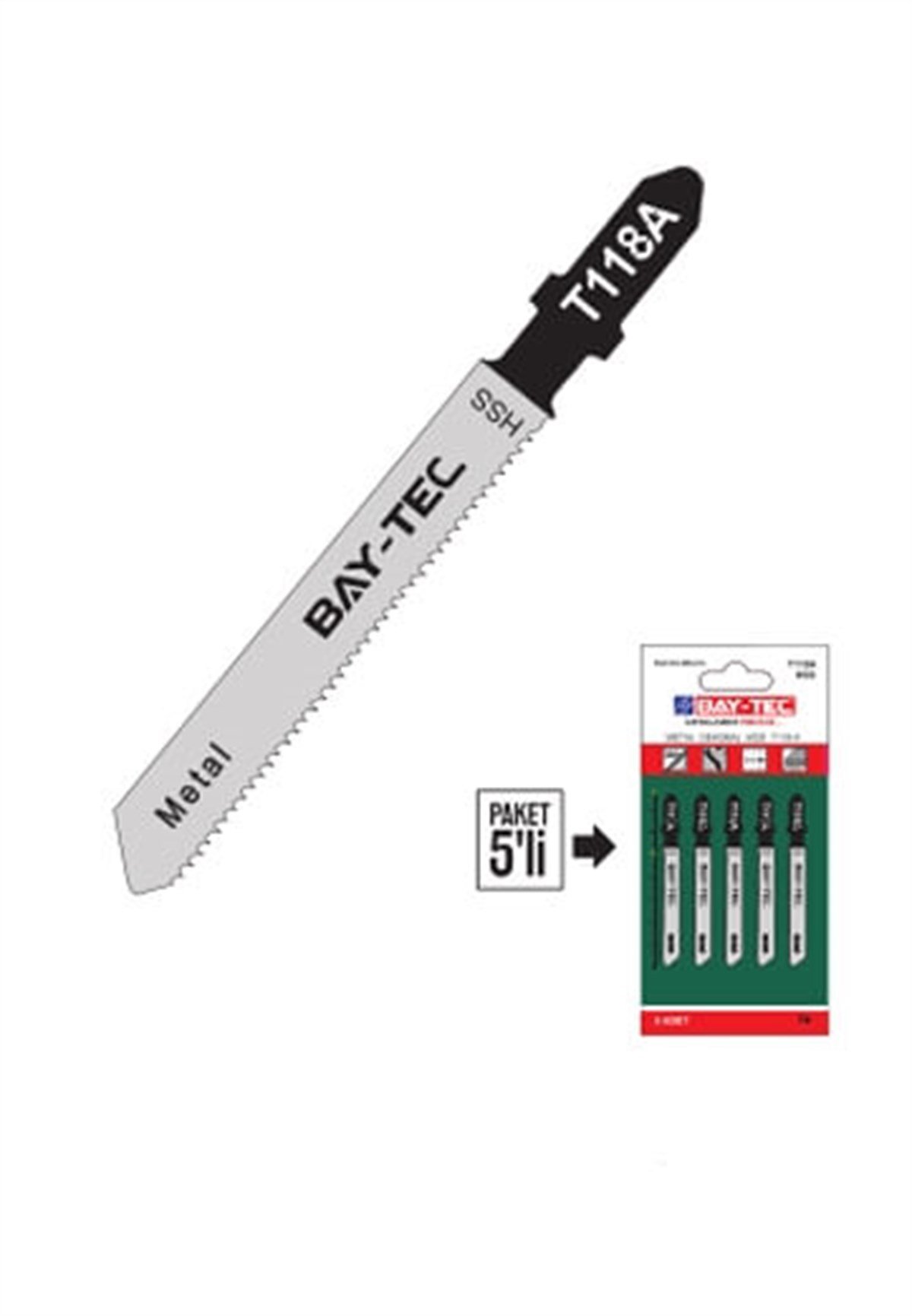 Dwt Dekupaj Ağzı Sb 118 A Metal