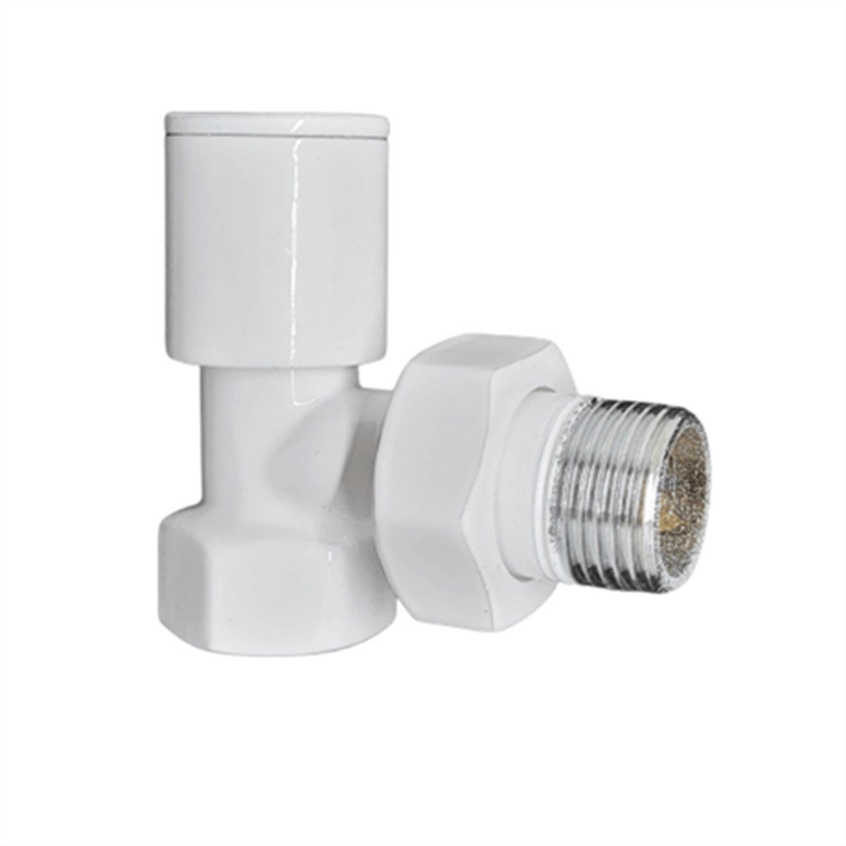 Edp Metal Kapaklı Beyaz Havlupan Radyatör Vanası 1/2