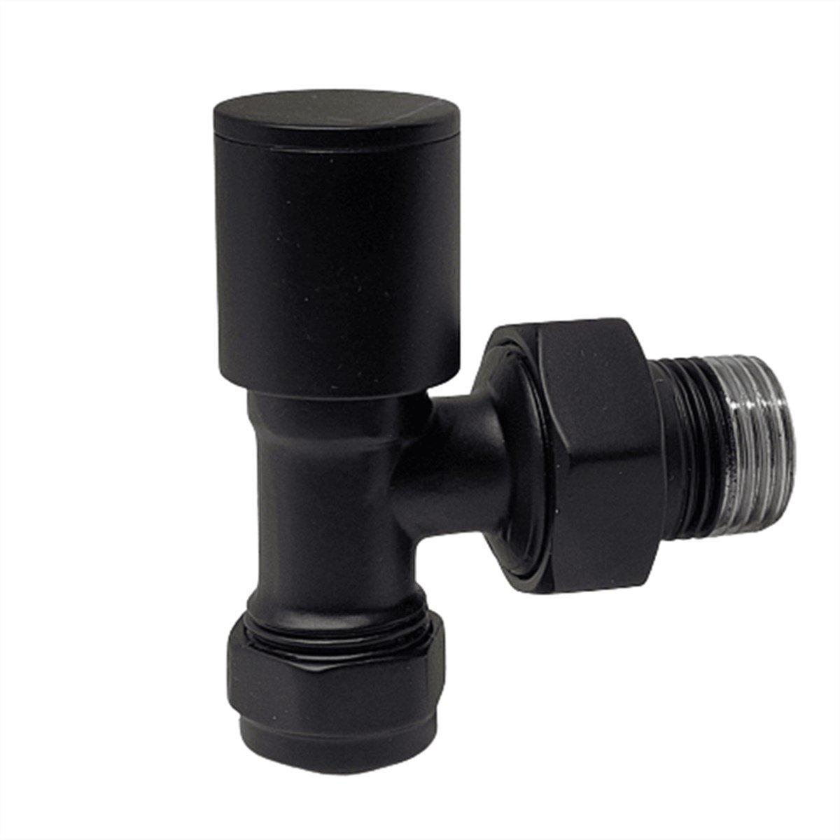 Edp Metal Kapaklı Mat Siyah Havlupan Radyatör Vanası Pex Ø16x1/2 2 Li Set