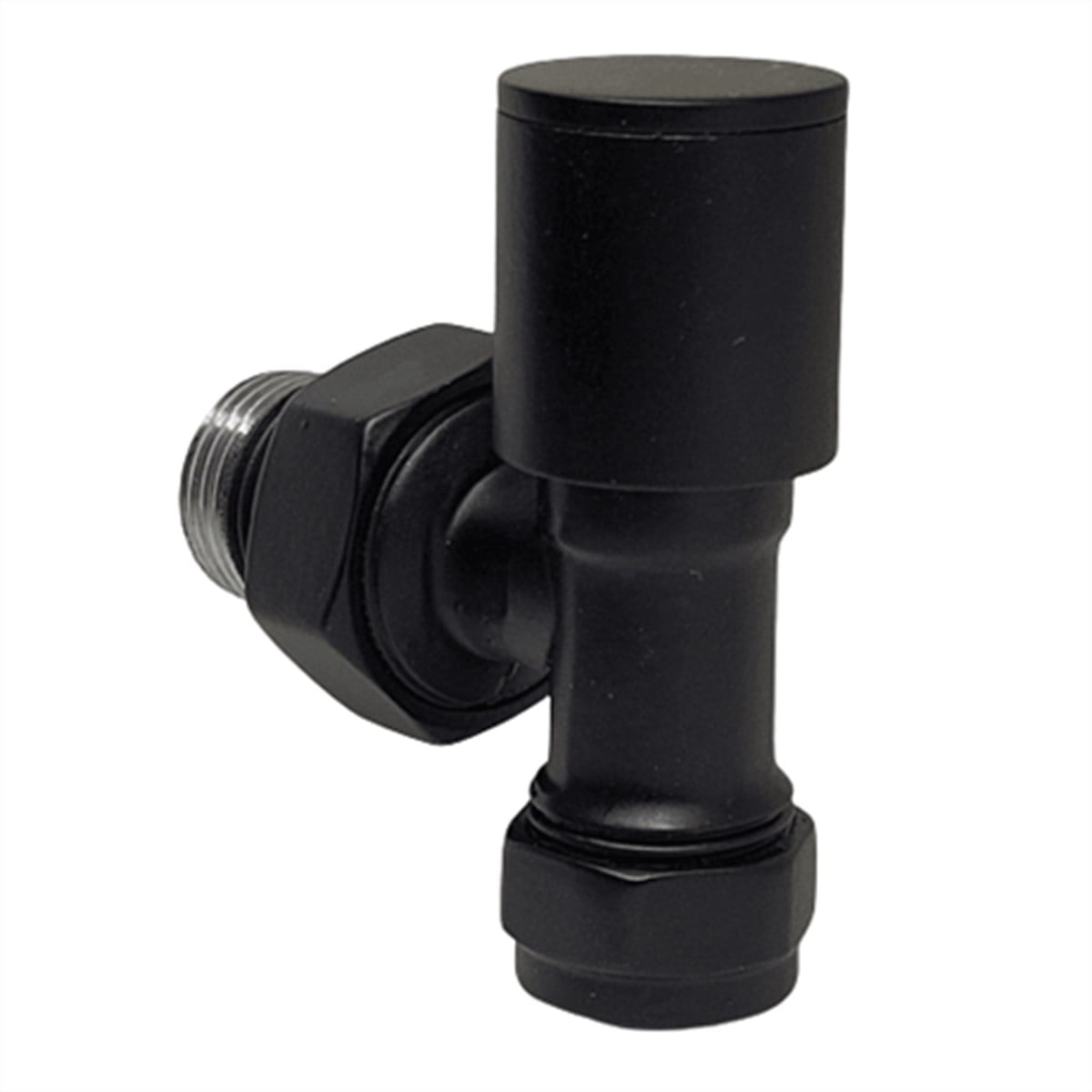 Edp Metal Kapaklı Mat Siyah Havlupan Radyatör Vanası Pex Ø16x1/2 2 Li Set