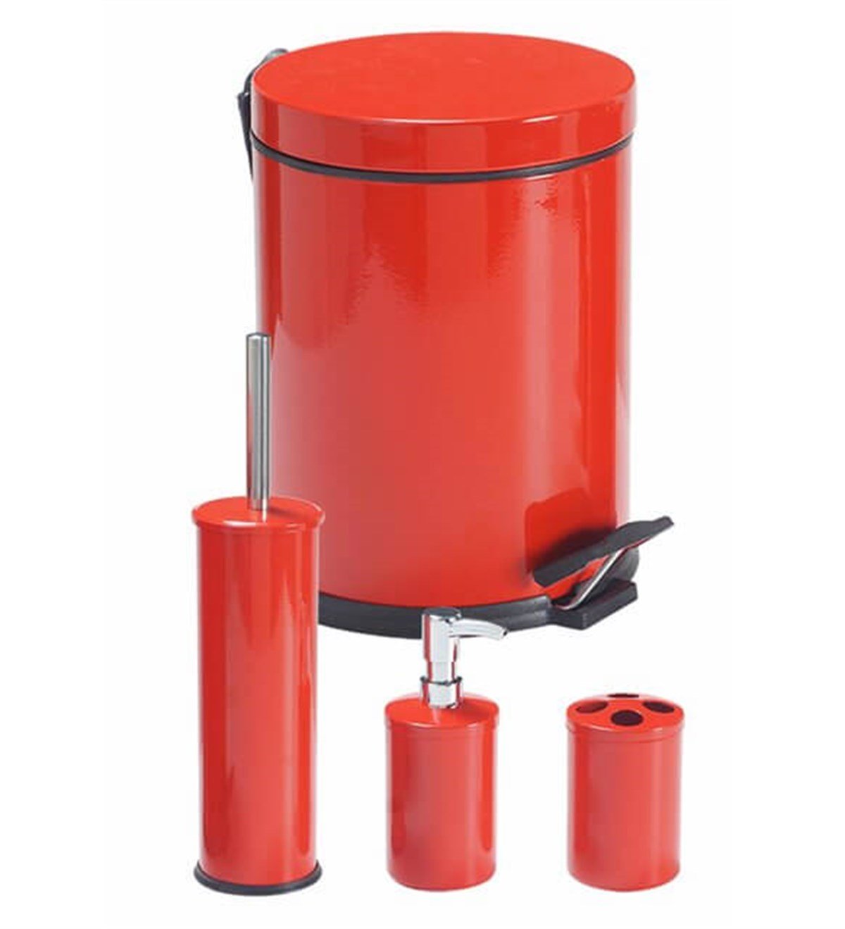 Efor 4 Lü Banyo Seti Kırmız 476k