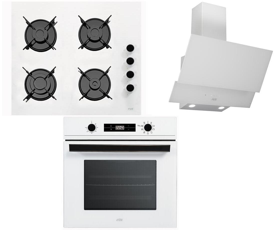 Evii Airfry Beyaz Ankastre Set