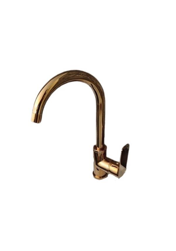 Fleko Altın Kuğu Lavabo Bataryası MOB-G402-2