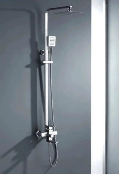 Fleko İnox Bataryalı Tepe Duş Seti SSC5T-S4