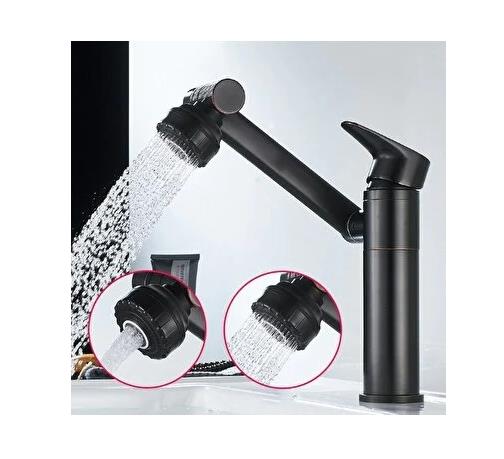 Fleko Siyah Akrobat Lavabo Bataryası K11011-C