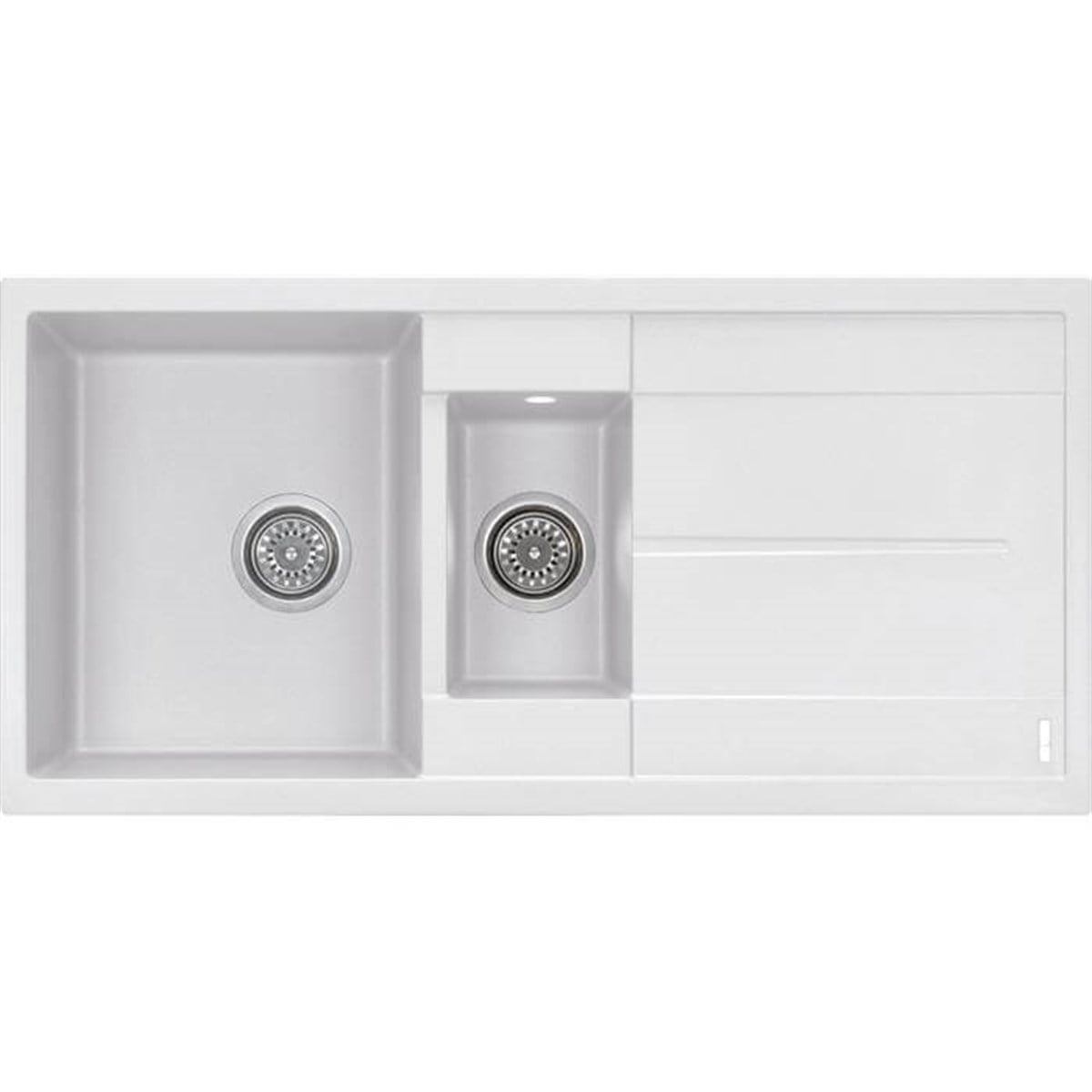 Gl General Granit Beyaz Mutfak Eviyesi 1.5 Gözlü 100AD