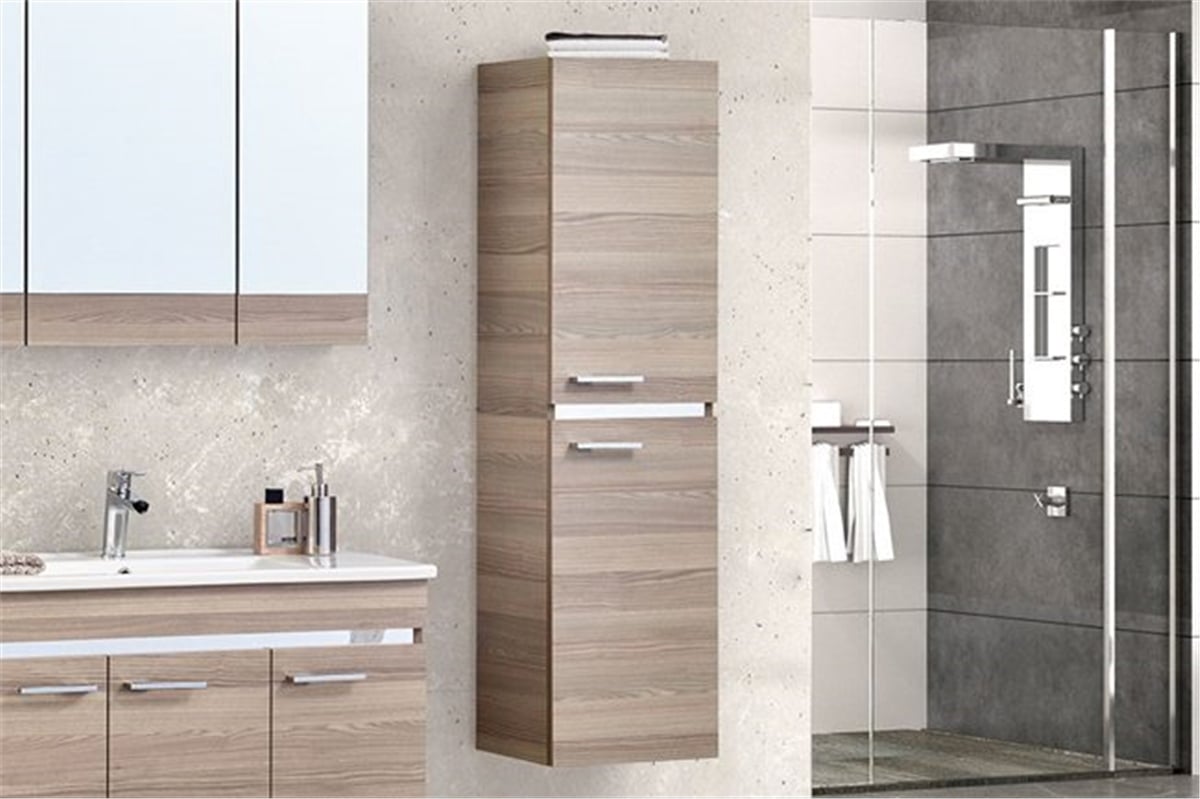 Gold Banyo Alba 38 Cm Ceviz Boy Dolabı